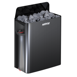 Elektrischer Saunaofen - HARVIA The Wall Black Steel SW45 4,5 kW  Elektrischer Saunaofen - HARVIA The Wall Black Steel SW45 4,5 kW