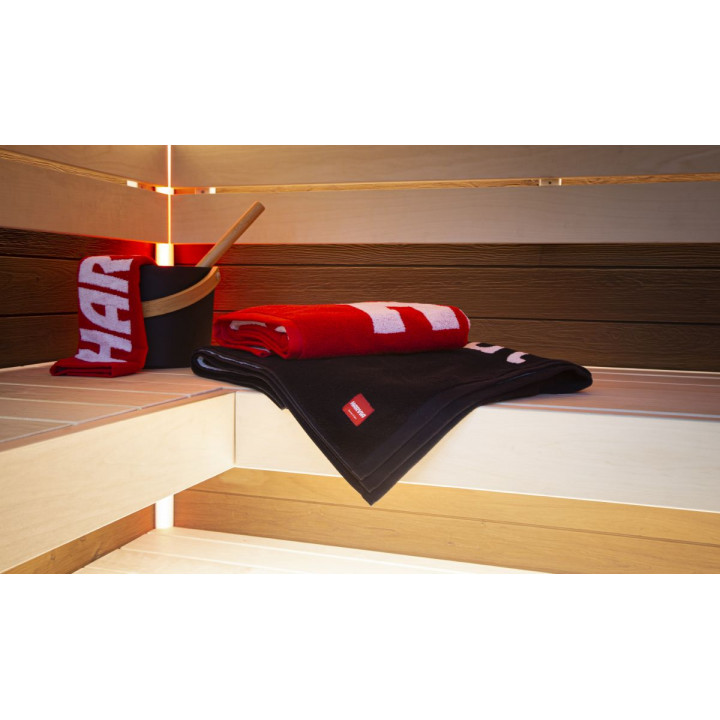 Handtuch in Geschenkbox, HARVIA, 70 x 140 cm, rot