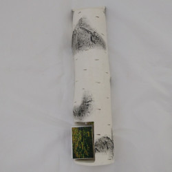 Streichholzschachtelhalter aus Keramik - Birke  Streichholzschachtelhalter aus Keramik - Birke