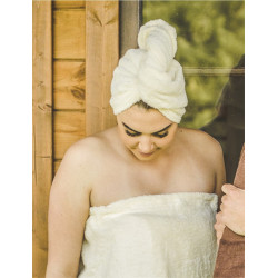 Haartuch - Baumwolle, creme  Haartuch - Baumwolle, creme