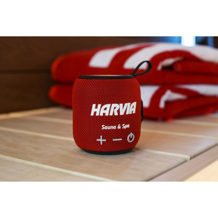 Wasserfester Saunalautsprecher HARVIA, rot