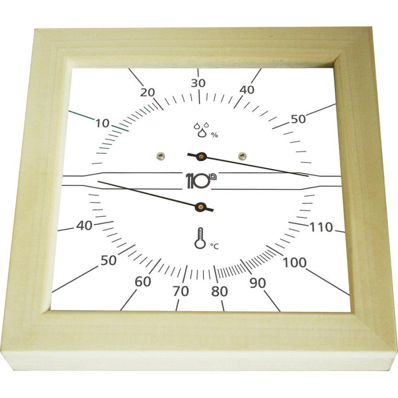 Sentiotec Thermo-/Hygrometer Quadrat, Weiß