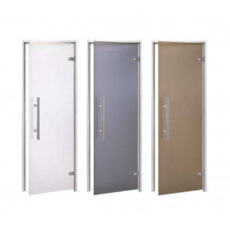 AD LIGHT Glastüren für Dampfsauna, Mattglas