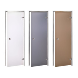 AD Glastüren für Dampfsauna, Mattglas 