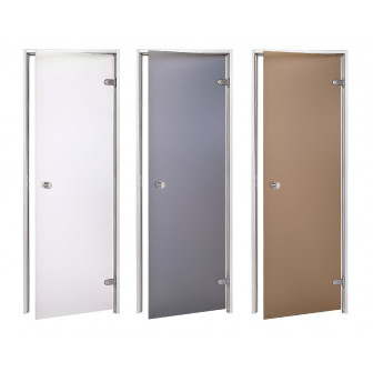 AD-Glastüren für Dampfsauna, Mattglas