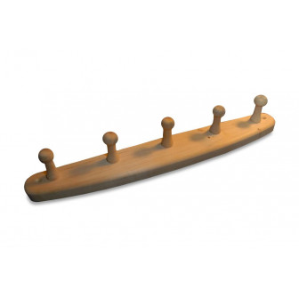 Kleiderbügel aus Erlenholz mit 5 Haken
