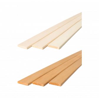 Sauna-Abdeckungsleiste, 15 x 90 mm