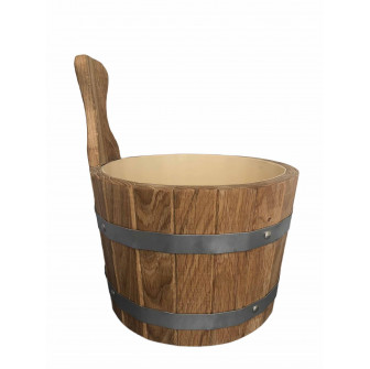Eicheneimer mit Holzgriff, 5l