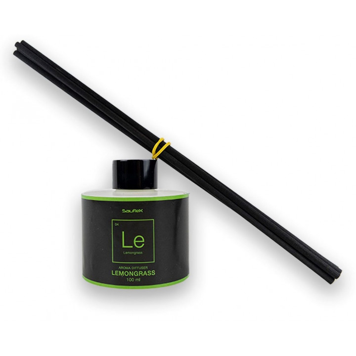 Aromatischer Duft mit Stäbchen, Zitronengras und Ingwerduft 100 ml