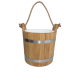 Saunaeimer aus Eichenholz mit Seilgriff, 12 l