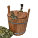 Eichen-Kübel für Birkenzweige, 12l