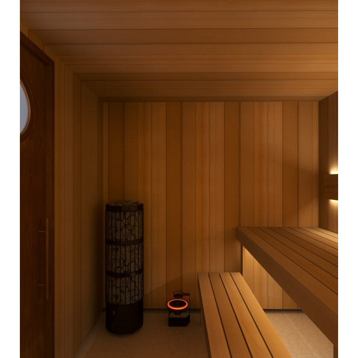 Kabelloser Sauna-Luftmischer LUX, schwarz