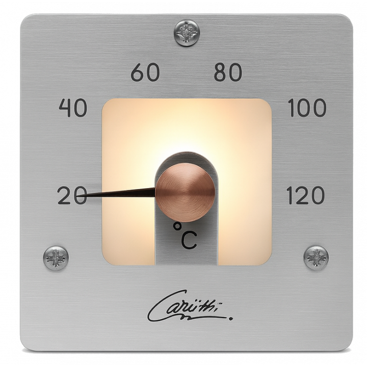 CARIITTI Thermometer SQ, Edelstahl