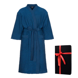 Bademantel in Geschenkbox, RENTO KENNO, blau 