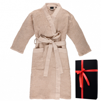 Bademantel in Geschenkbox, RENTO KENNO, beige
