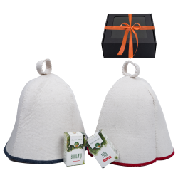 Geschenkset in Geschenkbox WHITE PAIR. Kapseln und ätherische Öle 