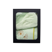 Geschenkset in einer Geschenkbox für SIE. Saunahaube und Schürze für Damen, HELLGRÜN