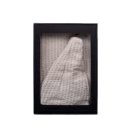 Geschenkset in einer Geschenkbox für IHN. Saunahaube und -schürze für Herren – Leinen