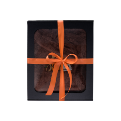 Geschenkset in einer Geschenkbox für IHN. Saunahaube und -schürze für Herren – BRAUN 