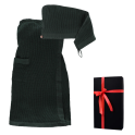 Geschenkset in einer Geschenkbox RENTO KENNO FOR HER. Haarhandtuch und Schürze, dunkelgrün - 0