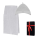 Geschenkset in einer Geschenkbox RENTO KENNO FOR HIM. Baumwollmütze und Schürze, hellgrau