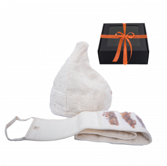 GINTARAI Geschenkset in einer Geschenkbox. Mütze und Wattestäbchen