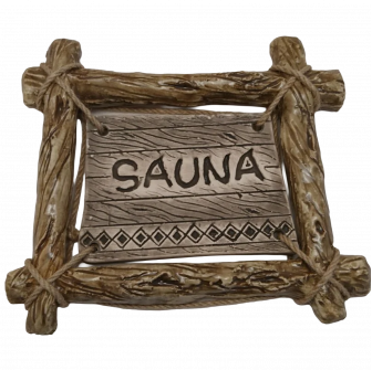 Türplatte SAUNA mit Abzweigrahmen