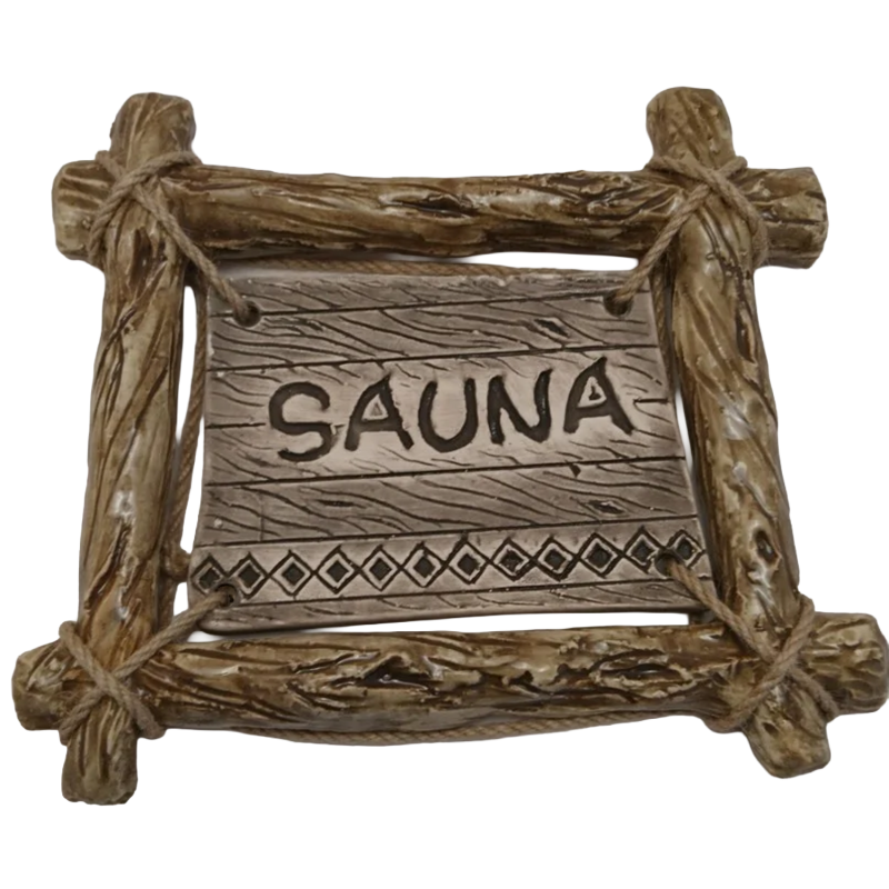 Türplatte SAUNA mit Abzweigrahmen