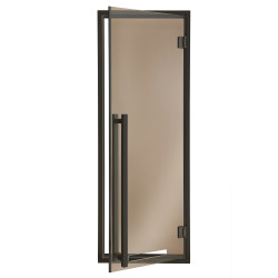 AD MODERN Glas-Saunatüren, Glasfarbe Bronze