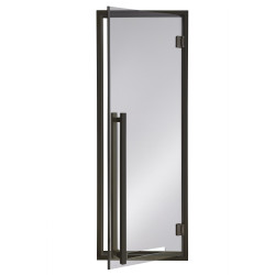 AD MODERN Glas-Saunatüren, Glasfarbe Grau 