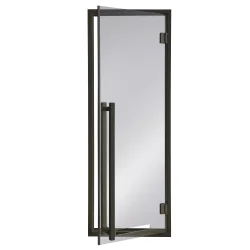 AD MODERN Glas-Saunatüren, Glasfarbe Grau 