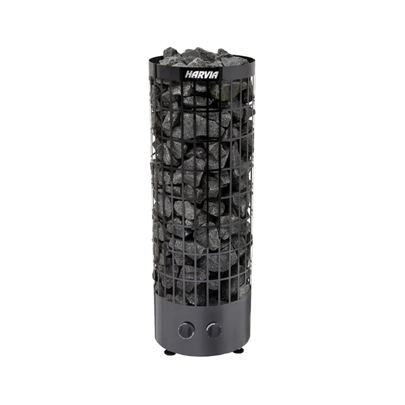 Elektrischer Saunaofen - HARVIA Cilindro Black Steel PC70 6,8 kW