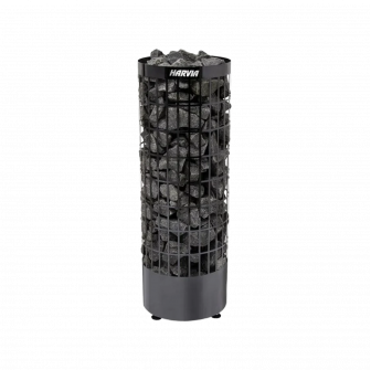 Elektrischer Saunaofen - HARVIA Cilindro Black Steel PC90E 9 kW