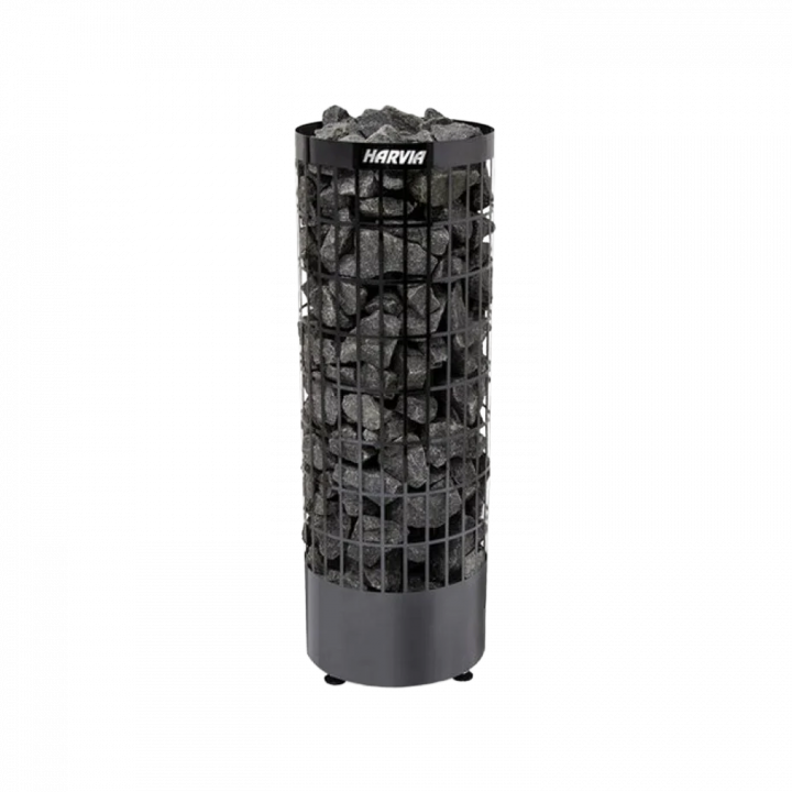 Elektrischer Saunaofen - HARVIA Cilindro Black Steel PC90E 9 kW
