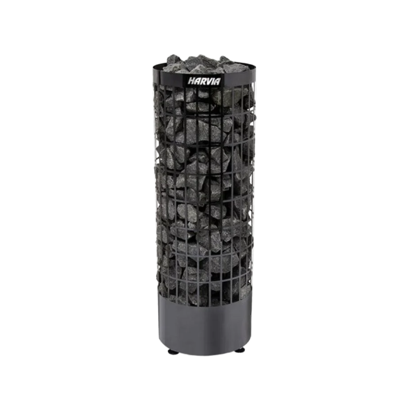 Elektrischer Saunaofen - HARVIA Cilindro Black Steel PC90E 9 kW