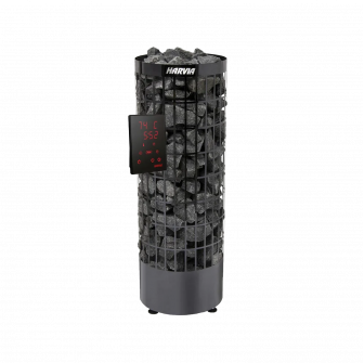 Elektrischer Saunaofen - HARVIA Cilindro Black Steel PC90XE 9 kW
