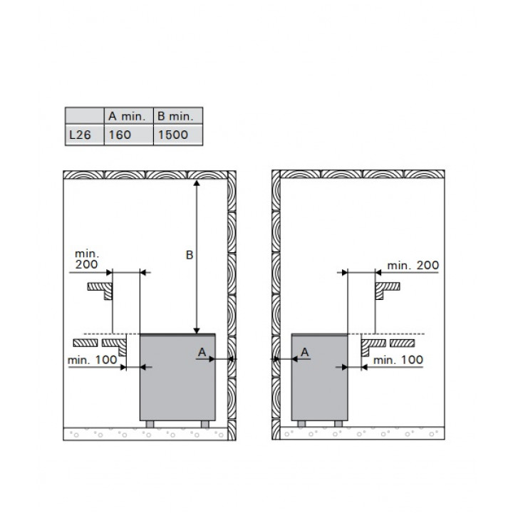 Elektrischer Saunaofen - HARVIA Club Pro L26 26,0 kW