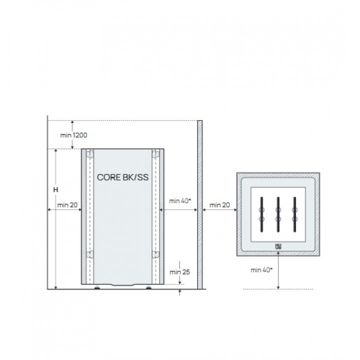 Elektrischer Saunaofen - HUUM CORE BK