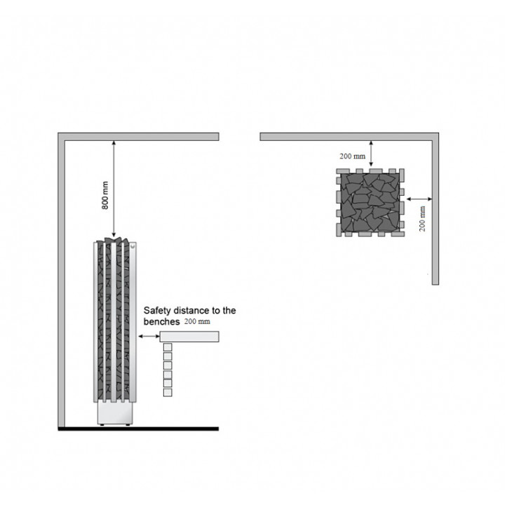 Elektrischer Saunaofen - IKI MONOLITH 13,8 kW