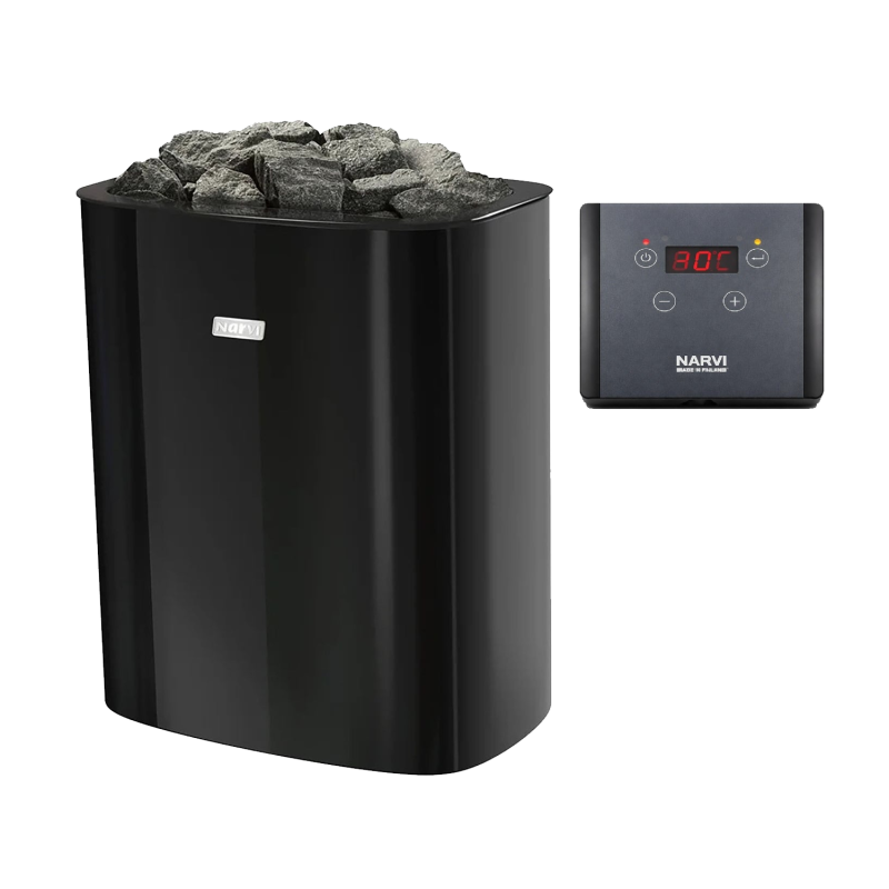 Elektrischer Saunaofen - NARVI NC Electric, schwarz 6 kW