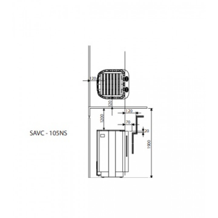 Elektrischer Saunaofen – SAWOTEC Savonia Combi, ohne Steuerung 10,5 kW