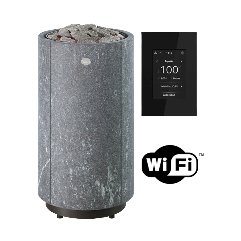 Elektrischer Saunaofen TULIKIVI KAARNA Nobile L, mit WLAN-Bedienfeld