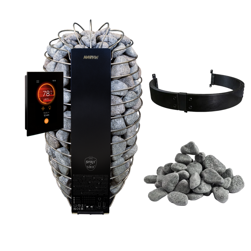 Elektrische Saunaöfen - HARVIA Spirit SP90FC 9,0 kW Fenix WiFi-Set