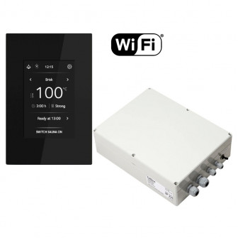Bedienfeld für elektrische Saunaöfen - TULIKIVI WIFI mit Schützkasten