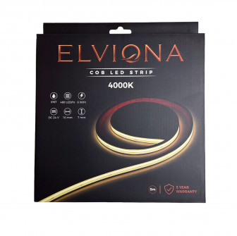 Elviona COB LED -Saunastreifen, 4000 K, 5 m