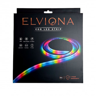 Elviona COB LED -Saunastreifen, RGB , 5 m