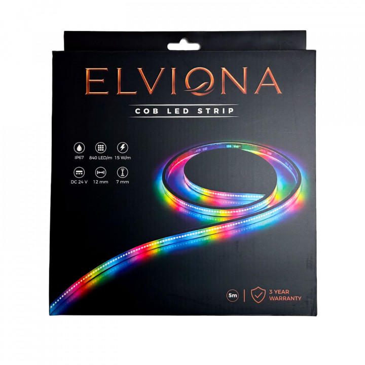 Elviona COB LED -Saunastreifen, RGB , 5 m