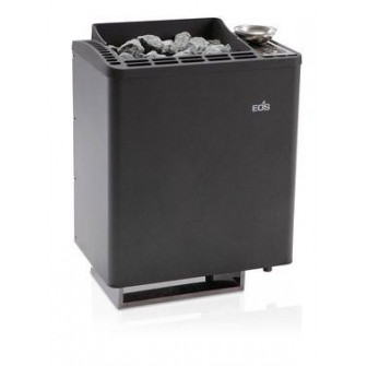 Elektrischer Saunaofen – EOS BI-O Tec, anthrazitfarbene Perleffekt-Optik
