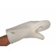 Wollweißer Saunahandschuh