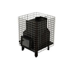 Holzbefeuerter Saunaofen - VILPRA FORNAX-14-NV mit interner Feuerkammer 